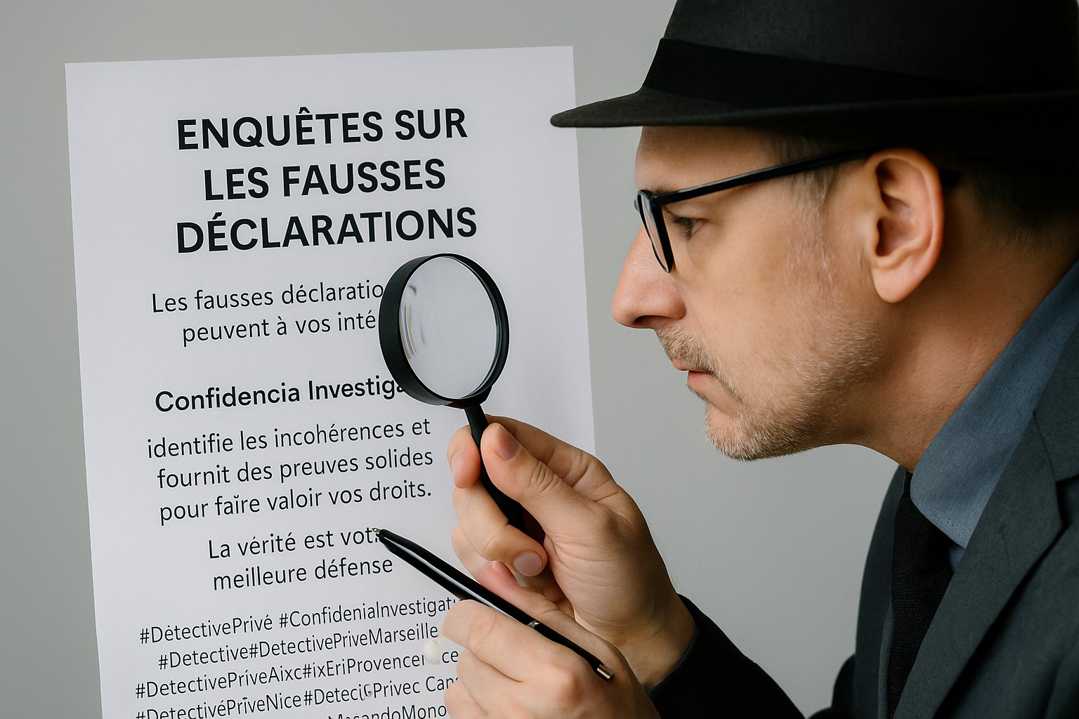Enquêtes sur les fausses déclarations - Confidencia Investigations